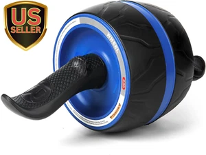 Ab Roller Wheel with Knee Pad Mat,Automatic Rebound Abdominal Wheel Abs Workout - Picture 1 of 9