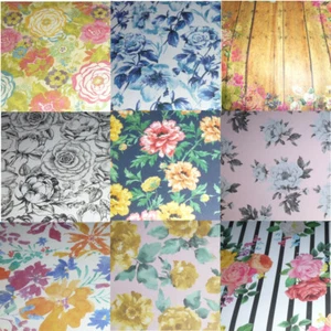 Libro de recortes de flores rosas florales vendido por una sola hoja de papel de 12"" x 12"" TÚ ELIGES - Imagen 1 de 15