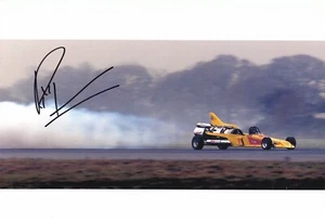 RICHARD NOBLE HAND SIGNED 12X8 PHOTO THRUST SSC AUTOGRAPH LAND SPEED RECORD 1 - Picture 1 of 1