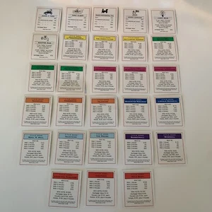 2002 Monopoly The AMERICA Special Edition Game DEED Cards Replacement EUC - Picture 1 of 10