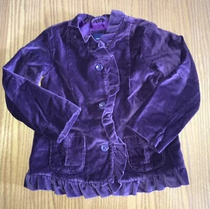 NWT Gap Gap Kids Purple Velvet Jacket 5 Years - Picture 1 of 1