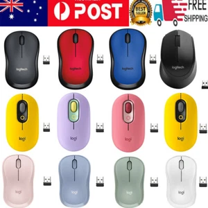Logitech- M220/221/330 Wireless Optical Mouse Fo PC Laptop Mouse + USB Receiver - Picture 1 of 23