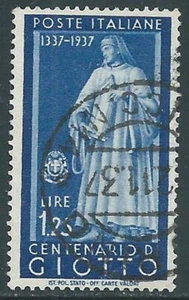 1937 REGNO USATO ILLUSTRI 1,25 LIRE - AS - Picture 1 of 1
