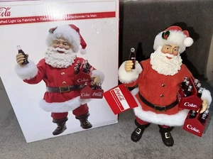 Coca-Cola Kurt Adler Fabriche Santa Holding Coke Cartons Red 2024 Christmas - Picture 1 of 14