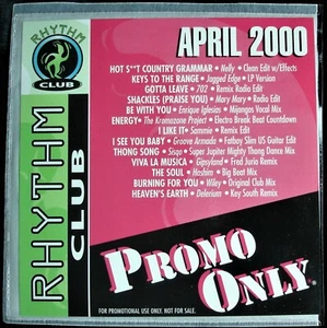 PROMO ONLY "RHYTHM CLUB APRIL 2000" DJ PROMO CD COMPILATION 13 TRKS NELLY *NEW* - Picture 1 of 4