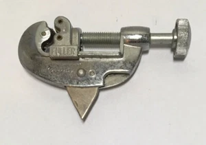 Vintage FULLER Pipe Tubing Cutter, 1/8" to 1" Capacity Chrome Plated - Picture 1 of 9