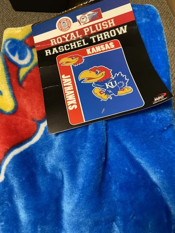 Kansas Jayhawks Northwest 50"x60" Royal Plush Raschel Throw     C Cover