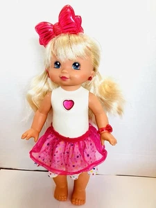 Mattel 1988 PJ Sparkles Light Up Puppe 16 Zoll funktioniert neu gekleidet kleinere Spuren - Bild 1 von 12