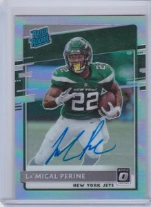 2020 Donruss Optic La'MICAL PERINE Rated Rookie Holo Silver RC Auto JETS #37/99 - Picture 1 of 2
