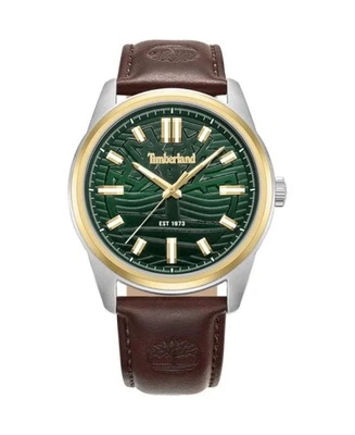 TIMBERLAND Hombres Analógico Cuarzo Informal Reloj Clásico Vestido Esfera Verde Impermeable Ro Foto 1 de 4