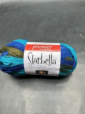 Hilo Premier Rayas Starbella, Canyon Sunrise, 15-08, Azul Teal Marrón Oliva Foto 1 de 4