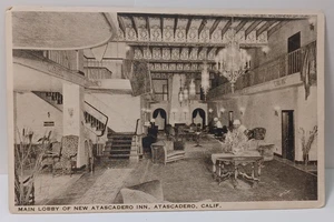 Main Lobby of Atascadero Inn Atascadero California CA Postcard JGG - Picture 1 of 2