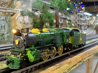 MTH Custom John Deere 4-6-0 Scale G-5 w/Bluetooth, Swinging Bell, Smoke! - Image 1 of 4