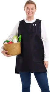 SCHÜRZE Übergröße Schürzen für Damen mit Taschen Baumwolle Leinen Schusterschürzen  - Bild 1 von 12