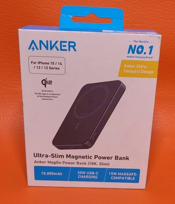 Banco de alimentación inalámbrico Anker MagGo 10000 mAh cargador magnético Qi2 para iPhones seleccionados Foto 1 de 4