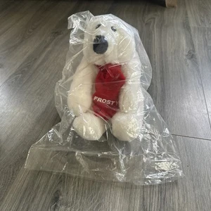 Vintage Coca Cola White 10 Inch Plush Polar Bear With Original NIB - Picture 1 of 8