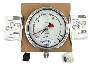 ALFA LAVAL / WIKA 6460101012 PRESSURE GAUGE 16BAR/1.6MPA FAST SHIPPING - Picture 1 of 16