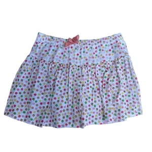 Tommy Bahama Girls White Multi Polka Dots A-Line Mini Skort Skirt L (10/12) - Picture 1 of 4