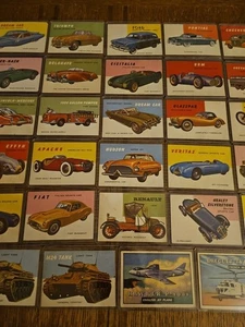 1950s Topps World On Wheels Trading Card Lot - Picture 1 of 20
