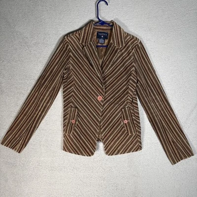 Vintage Nautica Women’s Size S Corduroy Blazer Brown Multicolor 70s Inspired - Image 1 of 4