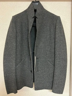 Kazuyuki Kumagai Cashmere Blend Knit Flannel 3B Jacket Gray Size 1 - Image 1 of 4