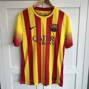 BARCELONA 2013/2014 AUSWÄRTS FUSSBALLTRIKOT NIKE FUSSBALLTRIKOT GRÖSSE MEDIUM ERWACHSENE - Bild 1 von 5