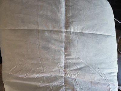 Oeko-Tex White Down Queen Size Duvet Insert Comforter Corner Loops 90 X 90 - Image 1 of 4