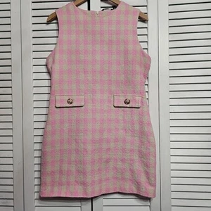 Vestido para mujer Vero Moda Asos rosa con funda de guinga talla 8 - Imagen 1 de 9