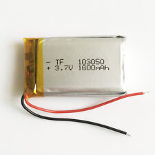 3.7V 1600mAh Polymer Lipo Rechargeable Battery For DVD Camera GPS Watch 103050