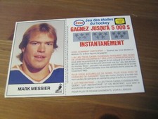 1983 84 Esso Hockey Stars French - Mark Messier - Oilers - Unscratched       ZH2