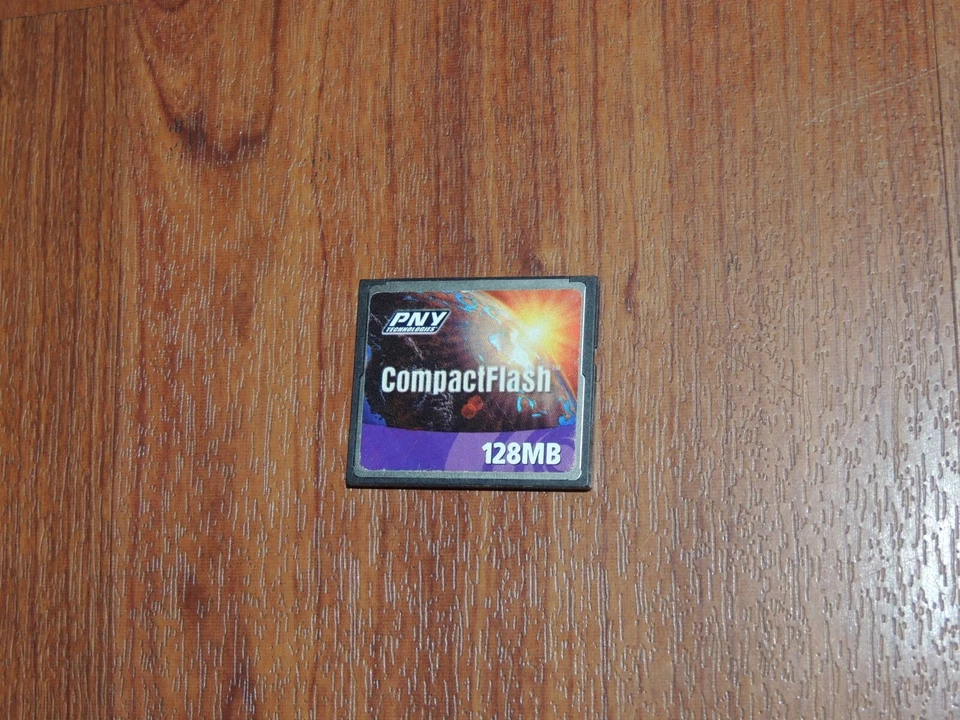 Genuine PNY 128MB (128 Megabyte) CF CompactFlash Memory Card - MC12C1281AY1 - Image 1 of 1