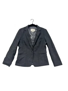 Banana Republic Damen 12P Stretch Wolle & Elasthan grau Blazer Jacke #6684 - Bild 1 von 9