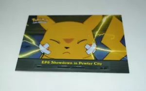 1999 TOPPS POKEMON TV EDIZIONE ANIMAZIONE EP5 SHOWDOWN IN PELTRO CITY - Foto 1 di 2