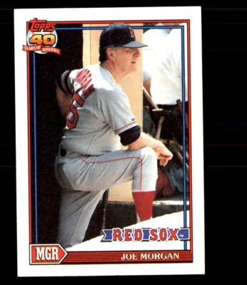 1991 Topps #21 Joe Morgan Boston Red Sox - Image 1 of 2