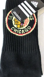 Adidas Men's NHL Chicago Blackhawks Hockey Tube Socks Black White Size Large NWT - Picture 1 of 3