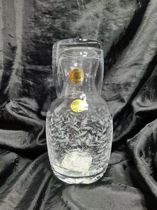 Block Crystal Czech Tumble Up Hand Cut Hand Polished Mouth Blown Decanter - Picture 1 of 4