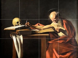 Mosaik Keramik Tafel von Caravaggio Malerei Druck Kunst Backsplash Fliesen - Bild 1 von 6