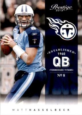 2012 Panini Prestige Matt Hasselbeck Tennessee Titans #191 NFL Football Card - Image 1 of 2