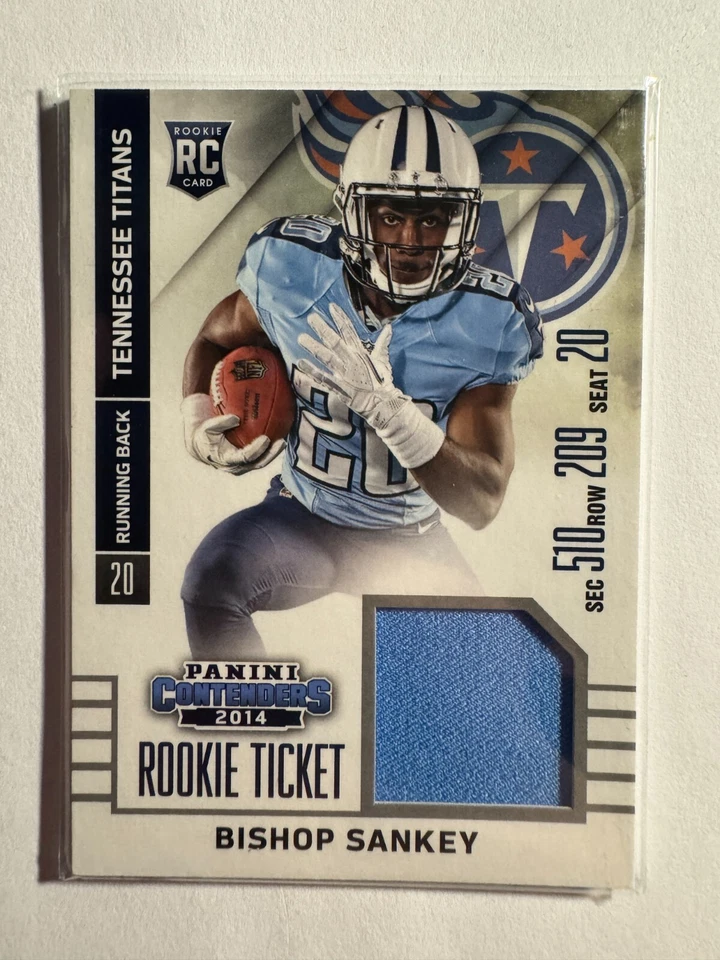 K255,513 - 2014 Panini Contenders Rookie Ticket Jerseys #RTS34A Bishop Sankey - Image 1 of 1