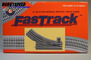 LIONEL FASTRACK 036 RIGHT HAND TRACK SWITCH turn o gauge out train 6-12018 NEW - Picture 1 of 2