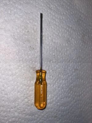 Vintage Xcelite USA  R184 1/8" Vanadium Steel Blade Screwdriver Slotted L 6 1/2" - Image 1 of 4