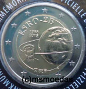 Belgio 2 euro 2018 commemorativo satellite iris 2 euro coin commemorative coin - Foto 1 di 1