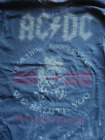 AC/DC ACDC ACDC Vintage Tie-Dye ROCK BAND T-Shirt Adulte 34-36 XS Petit Short LT BLEU