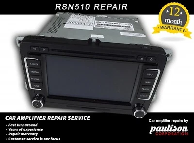 Repair Services VW Volkswagen Radio RNS510 RNS-510  Sat Nav . 2009-2015  - Image 1 of 1