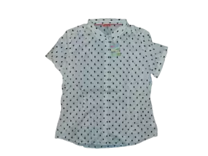 Joules Carla Damenhemd in cremefarbenem Fleck und blauem Bouquet uvp £39,95 - Bild 1 von 10