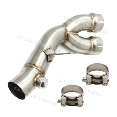 For Yamaha YZF R6 2006-2025 Exhaust System Connect Link Pipe Middle Tube Slip on - Image 1 of 4