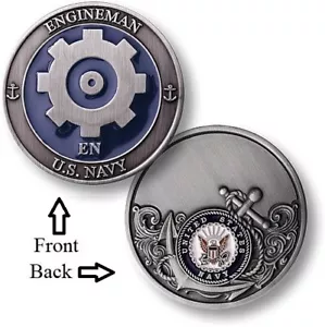 EN = Engineman ~ Snipes ~ U.S. Navy Engineering Challenge Coins ~ Navy  - Picture 1 of 10