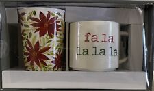 Target Threshold 2 Pack Christmas Coffee Cup/mug Set Floral Design