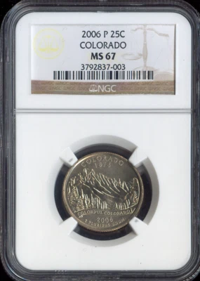 2006 Colorado Quarter NGC MS67 Business Quality - Image 1 of 2