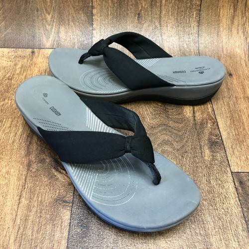 Clarks sandali infradito donna Cloudsteppers infradito infradito nero taglia 11 D